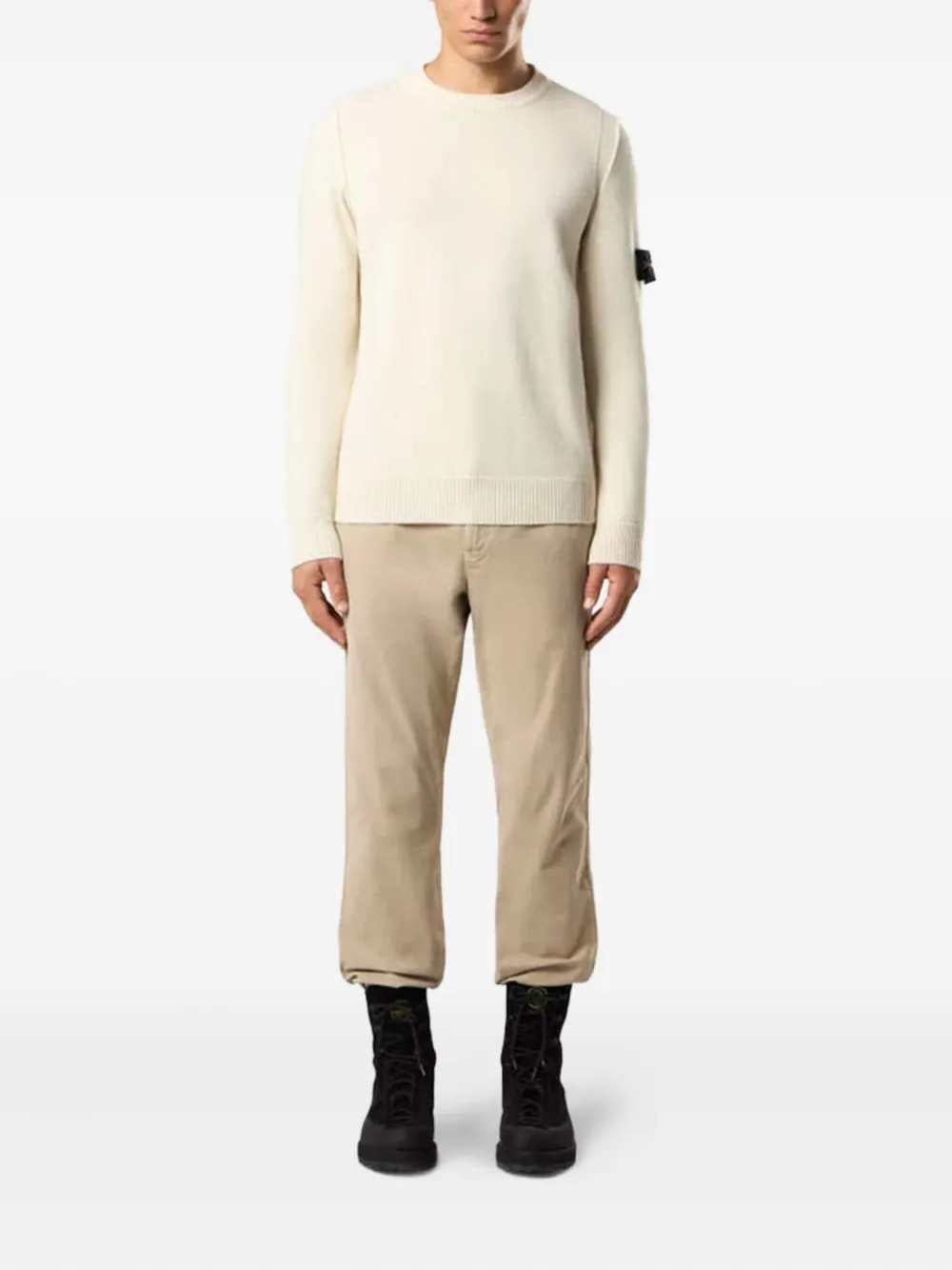Stone Island Men Striped Logo Sweater