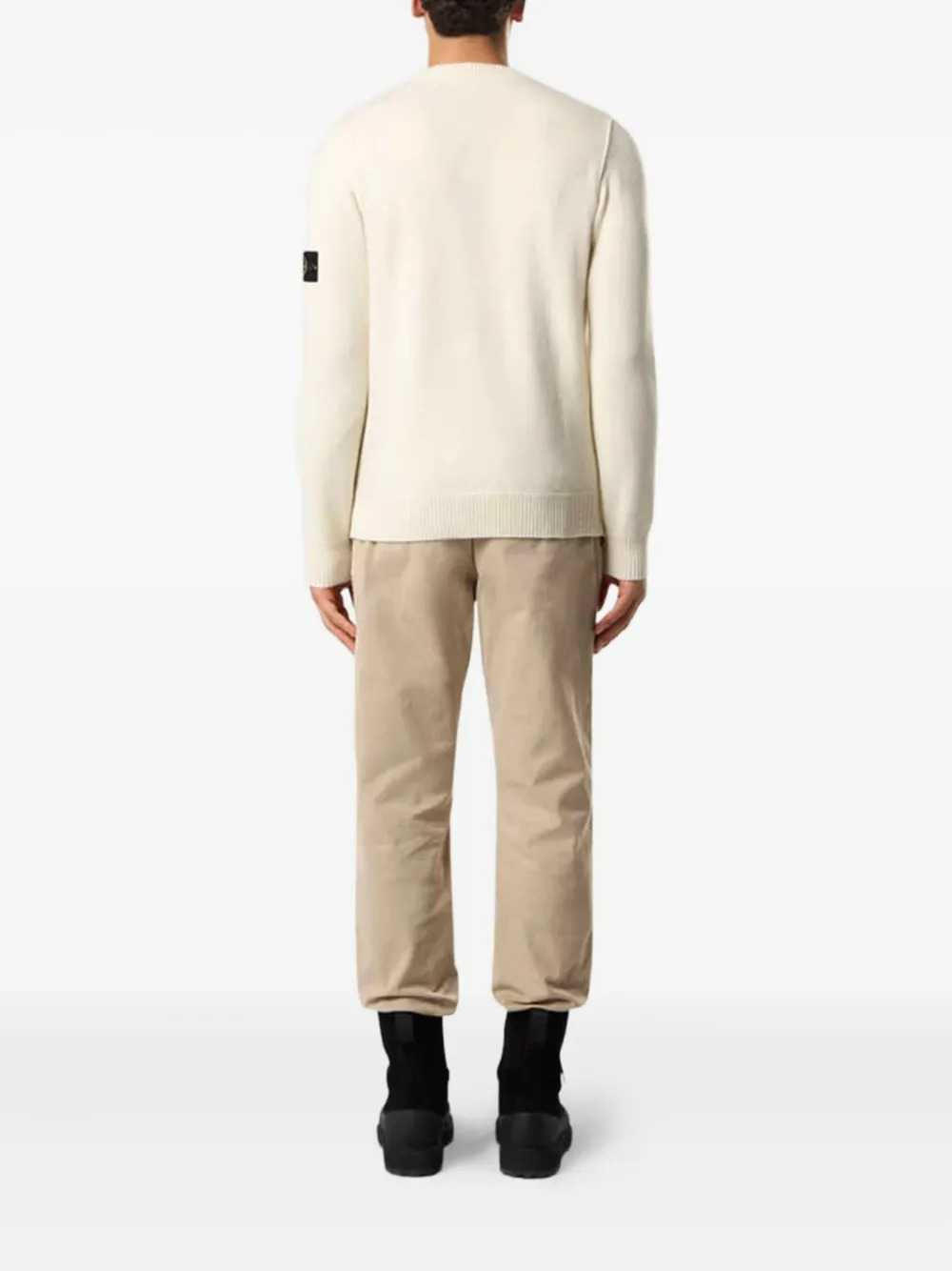 Stone Island Men Striped Logo Sweater