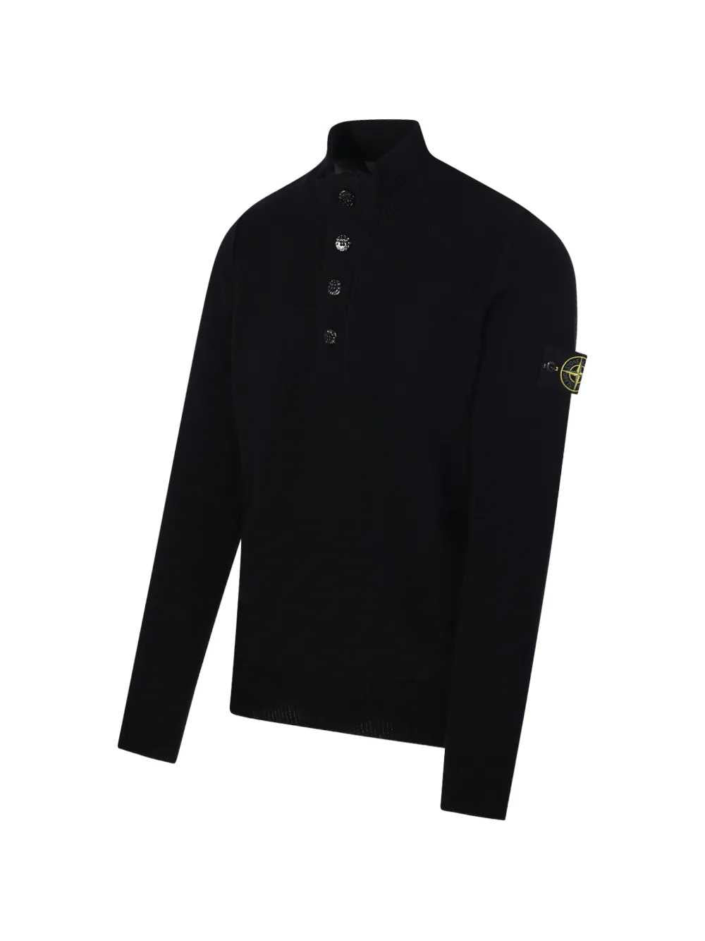 STONE ISLAND Stone Island Men Button-Detail High-Neck Sweater