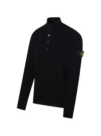 STONE ISLAND Stone Island Men Button-Detail High-Neck Sweater