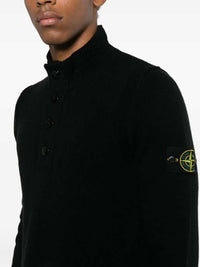 STONE ISLAND Stone Island Men Button-Detail High-Neck Sweater
