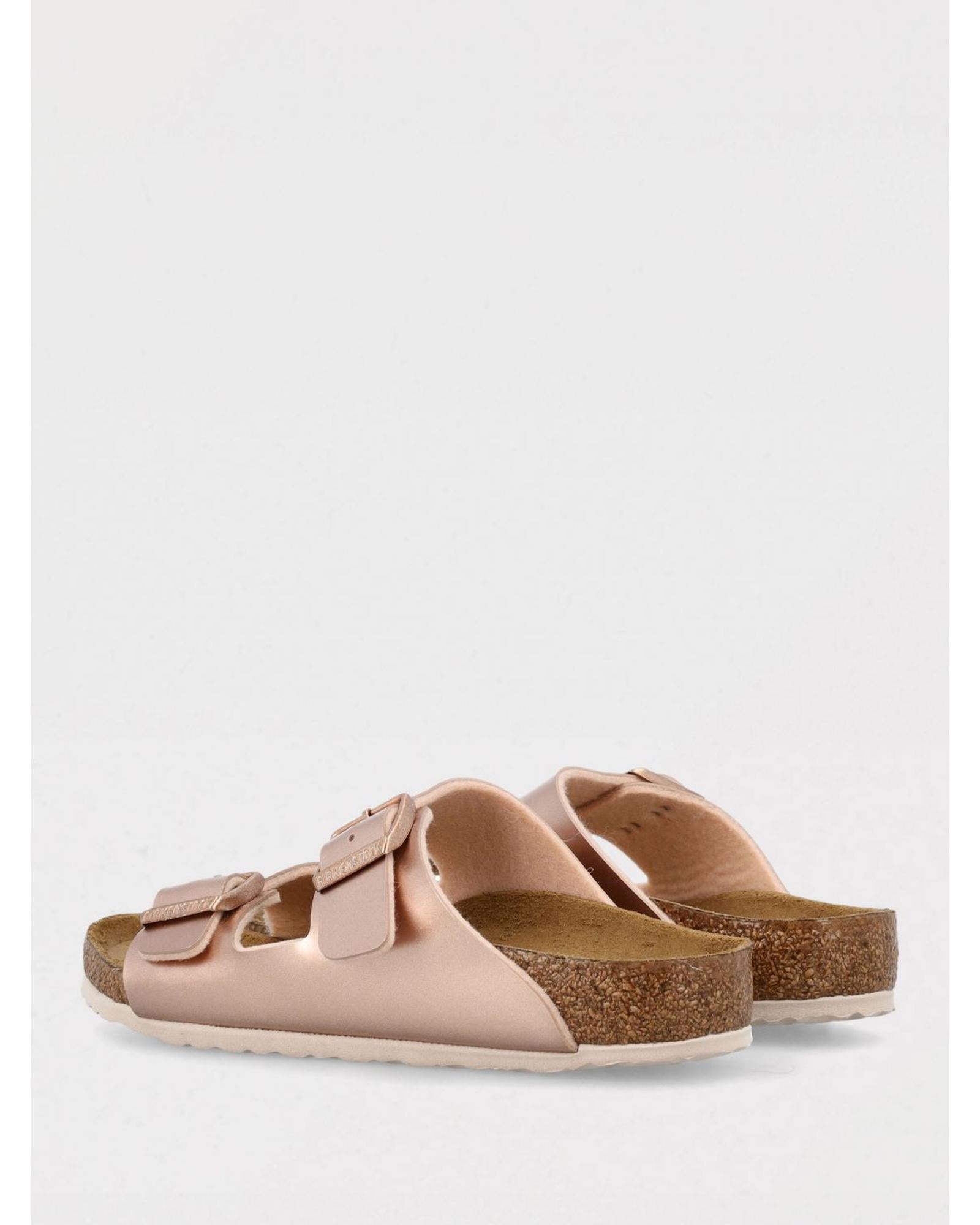 Birkenstock Arizona Metallic Rose Gold Sandals Kids Shoes