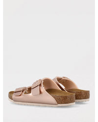 Birkenstock Arizona Metallic Rose Gold Sandals Kids Shoes