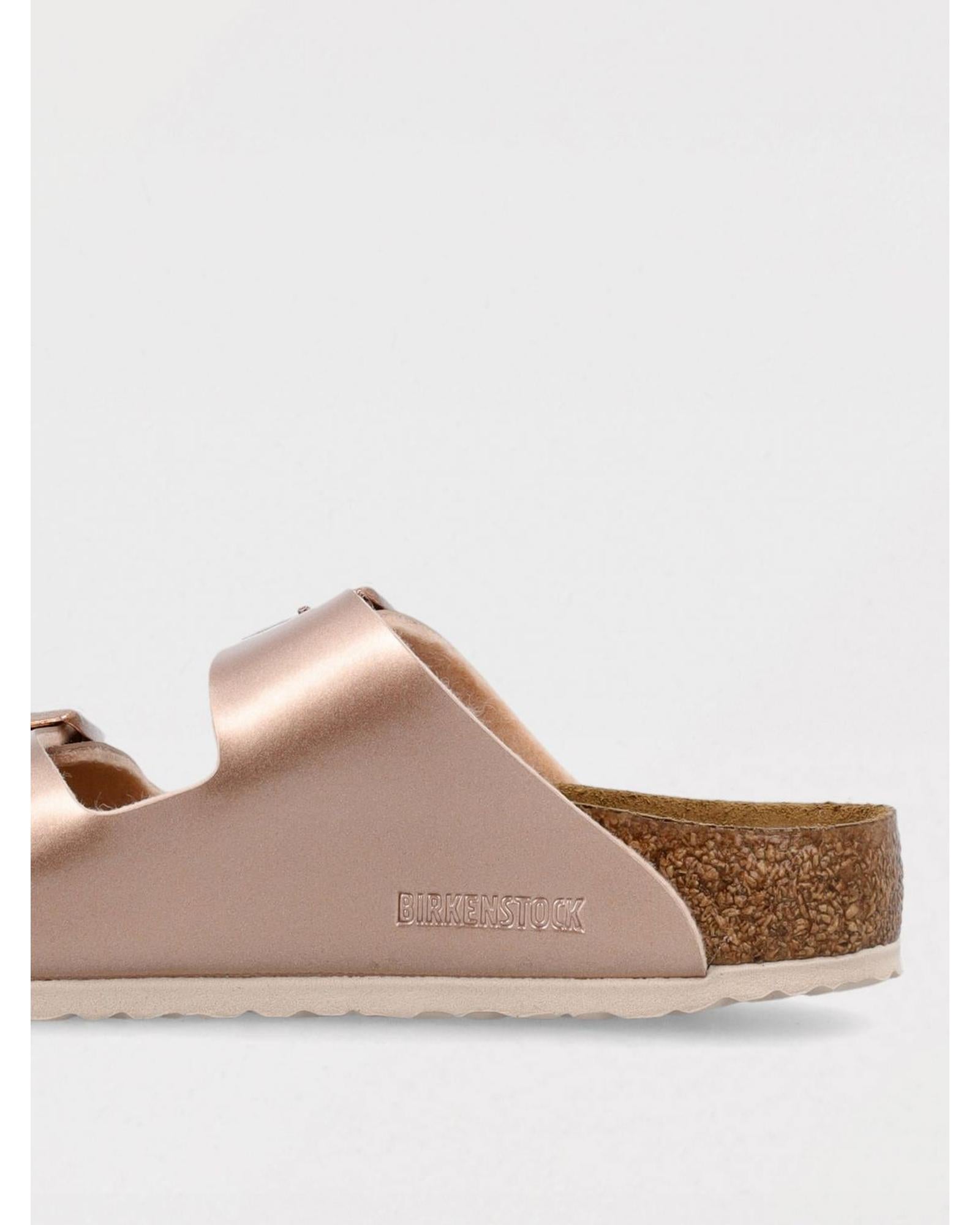 Birkenstock Arizona Metallic Rose Gold Sandals Kids Shoes
