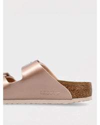 Birkenstock Arizona Metallic Rose Gold Sandals Kids Shoes