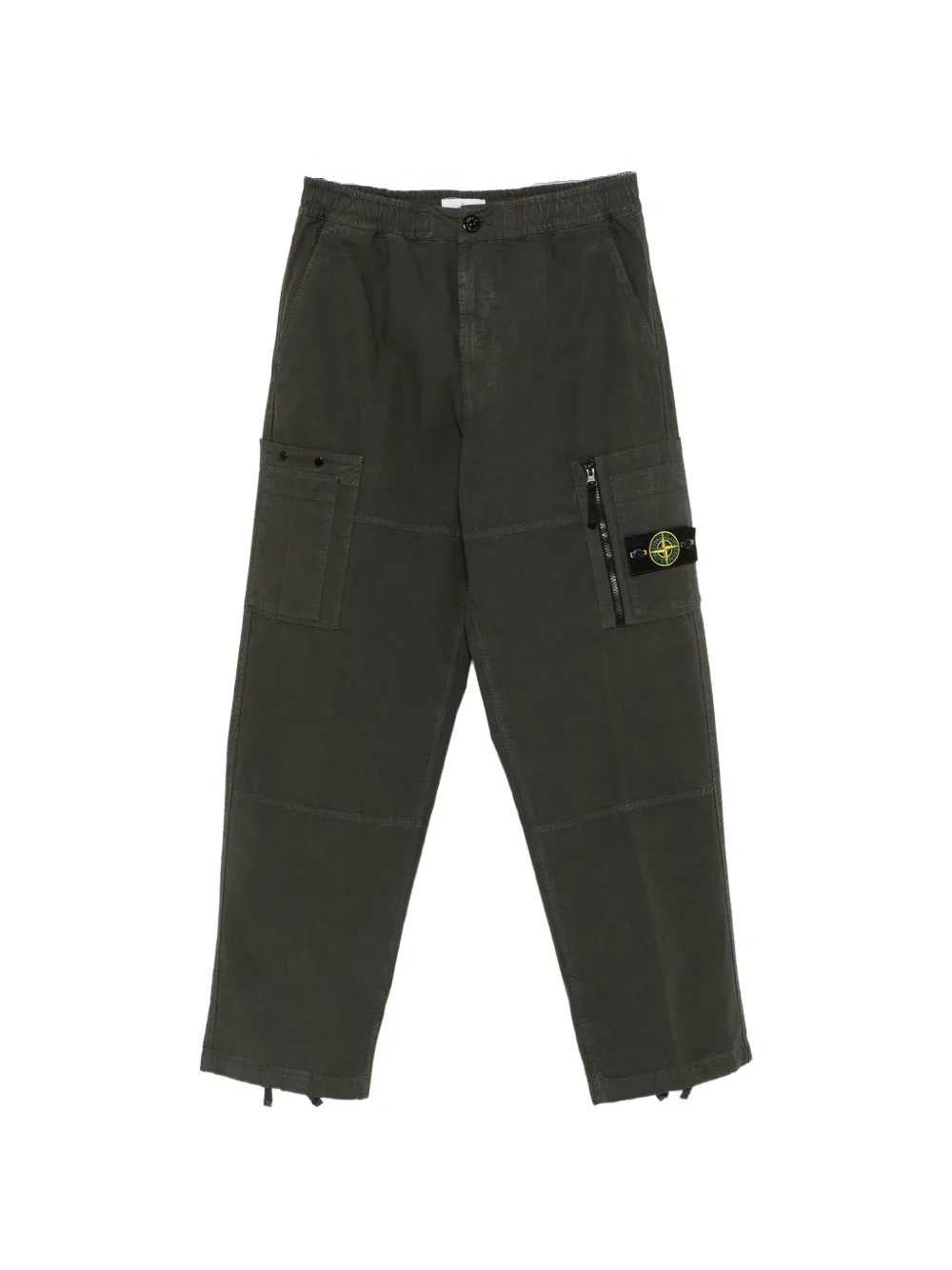 Stone Island Men Pantaloni Cargo Con Patch Logo