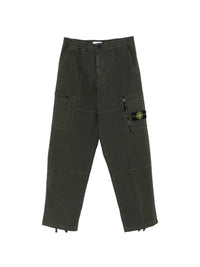 Stone Island Men Pantaloni Cargo Con Patch Logo