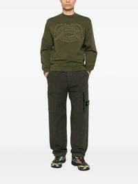 Stone Island Men Pantaloni Cargo Con Patch Logo