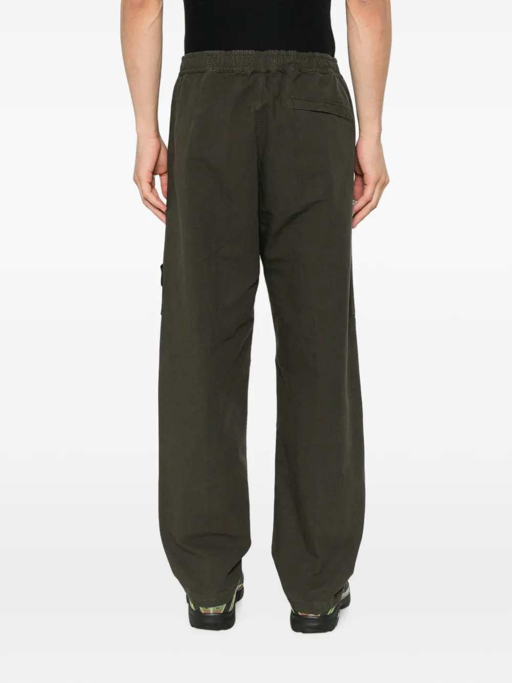 Stone Island Men Pantaloni Cargo Con Patch Logo