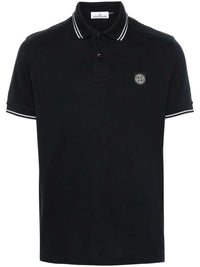 Stone Island Men Compass Patch Polo Shirt