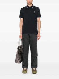 Stone Island Men Compass Patch Polo Shirt