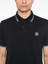 Stone Island Men Compass Patch Polo Shirt