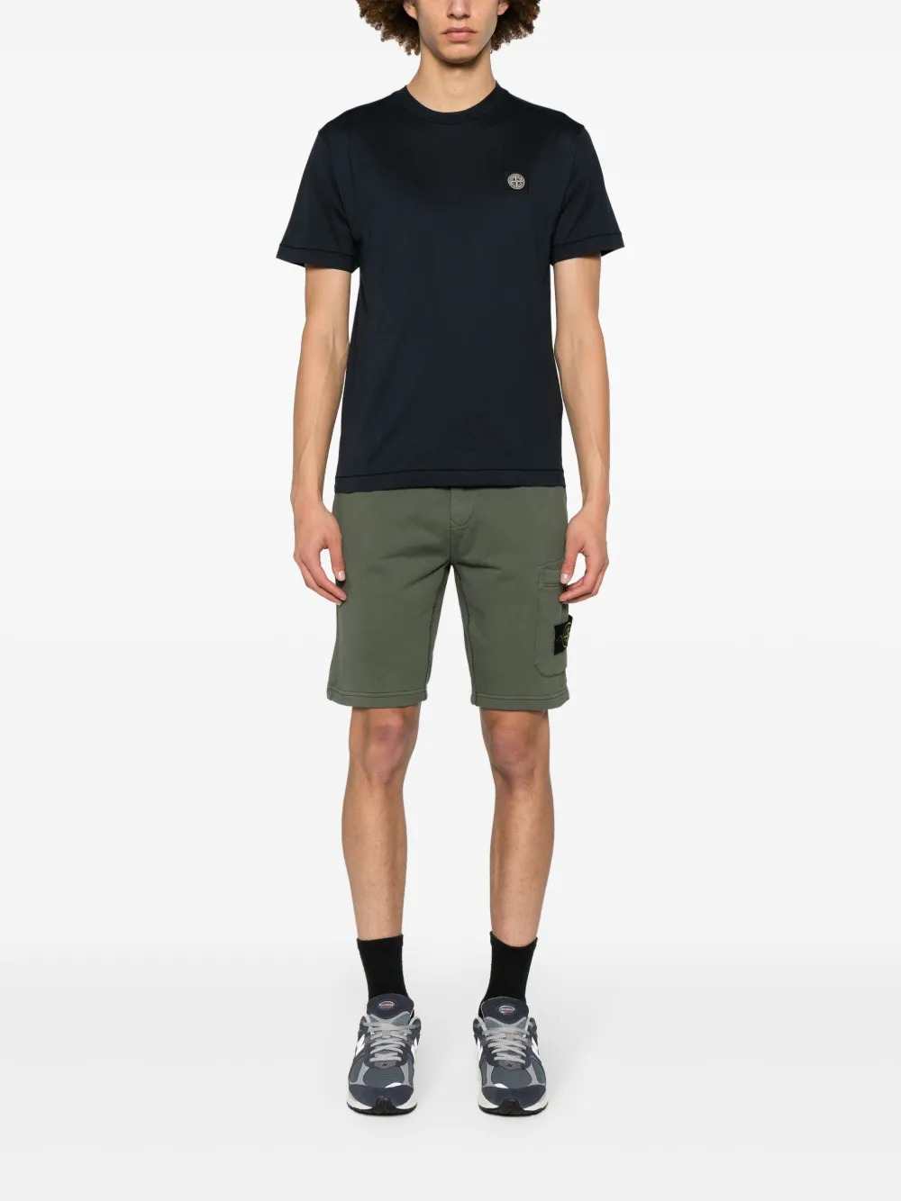 STONE ISLAND Stone Island Men T-Shirt With Logo Appliqué