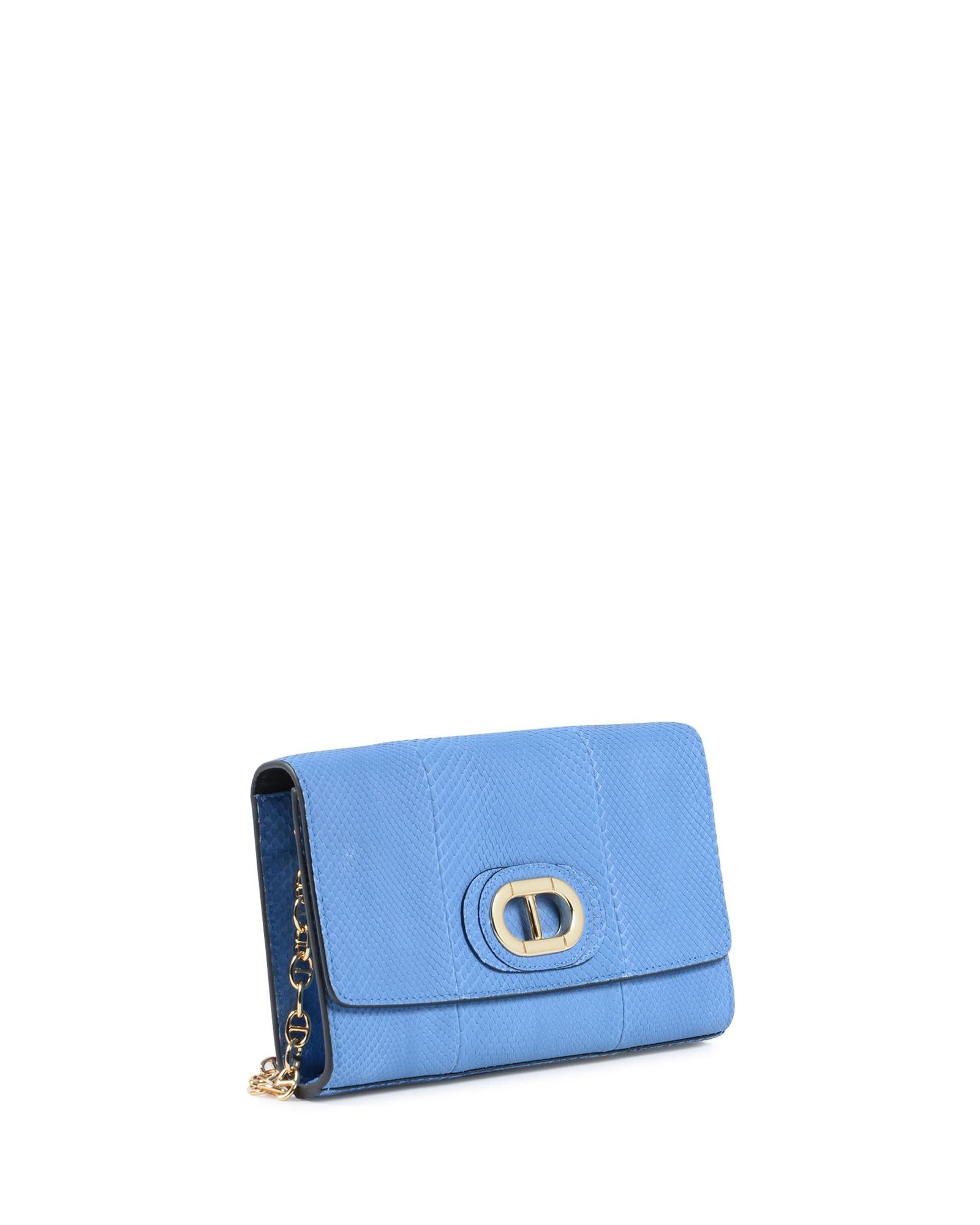 Dee Ocleppo Python Chain Clutch