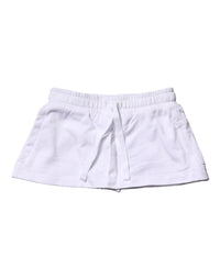 Dolce & Gabbana White Cotton Blend Mid Waist A-line Mini Women's Skirt