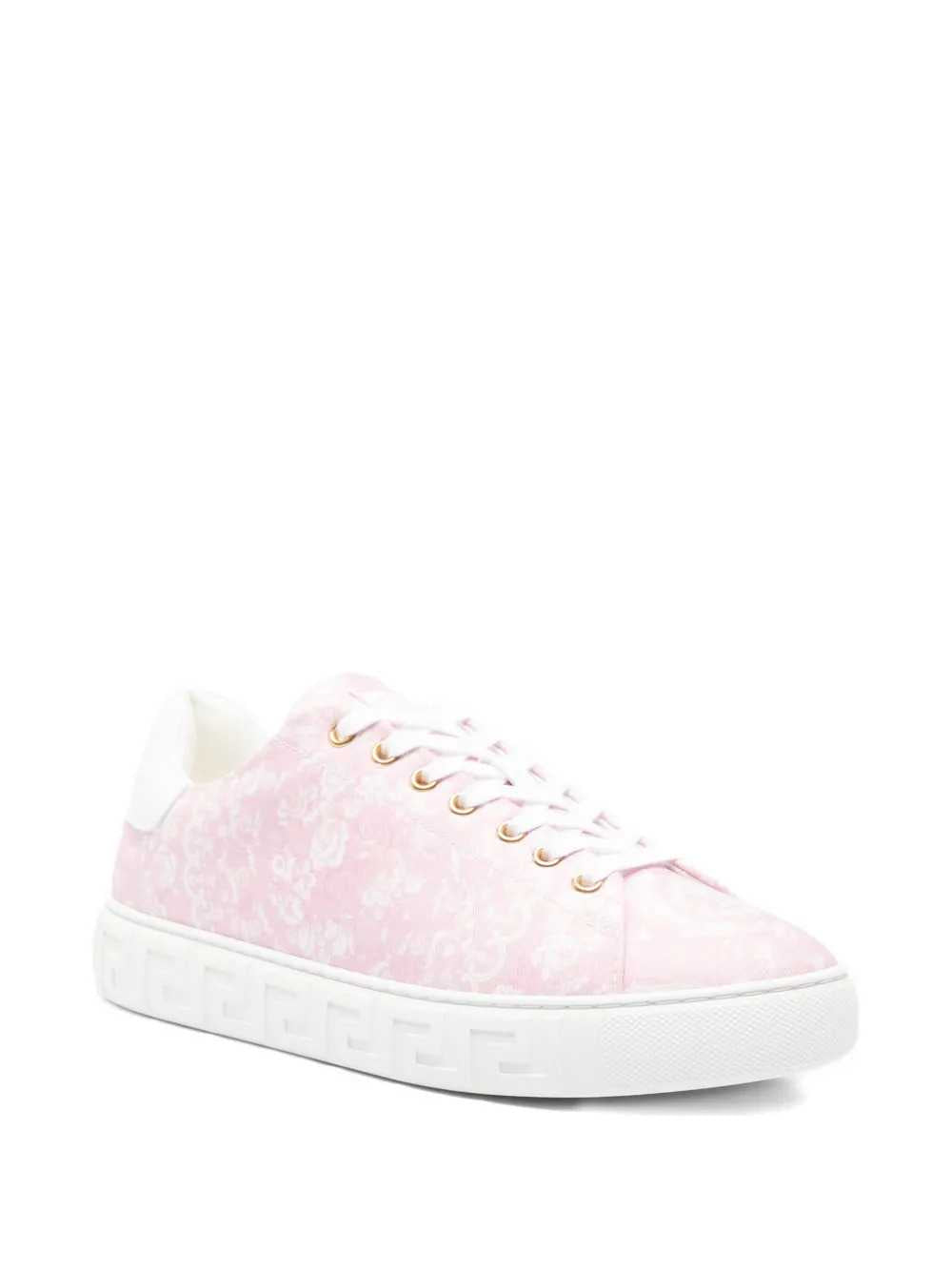 Versace Women Low-Top Sneakers With Baroque Pattern