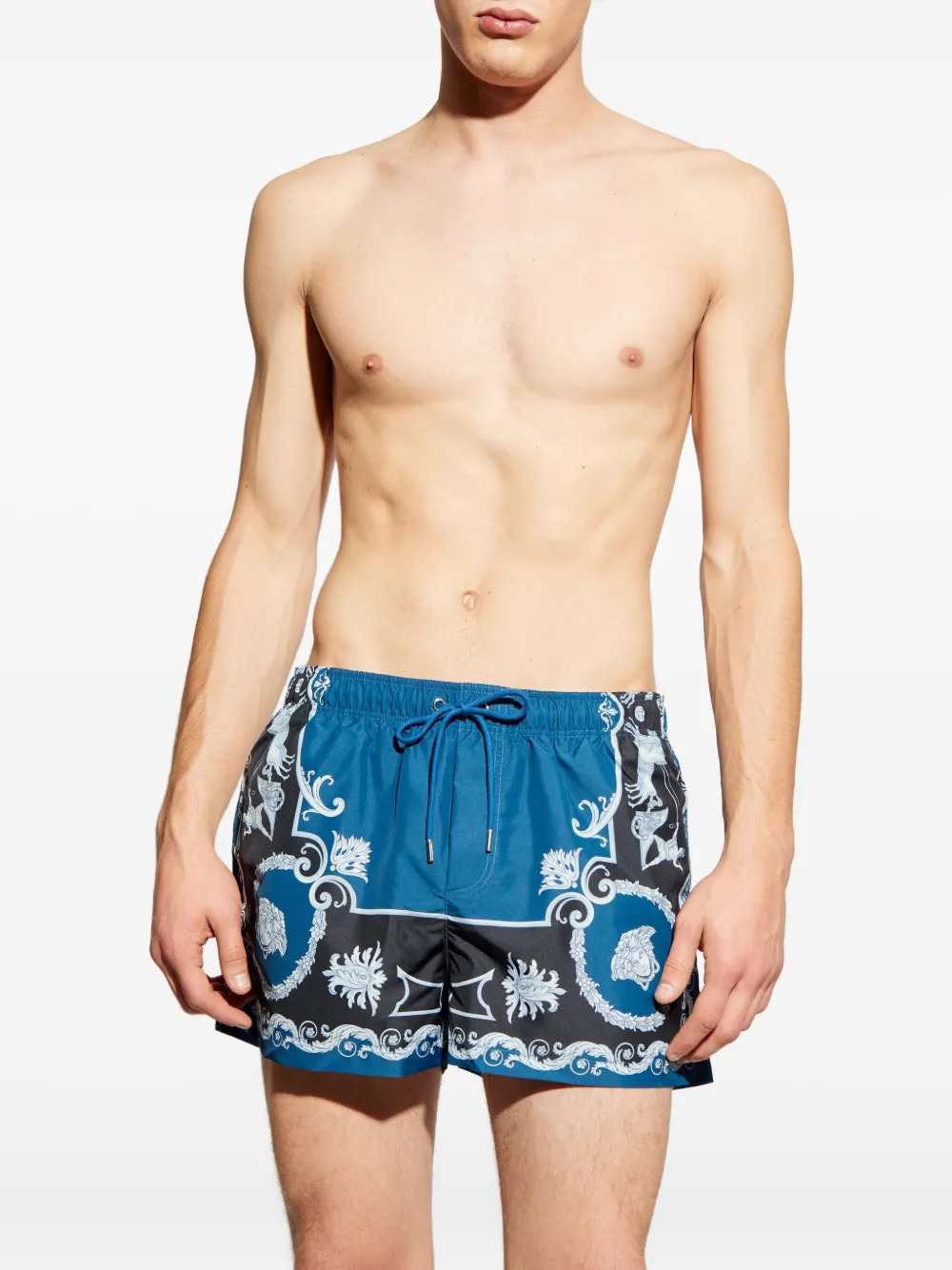 Versace Men Printed Swim Shorts