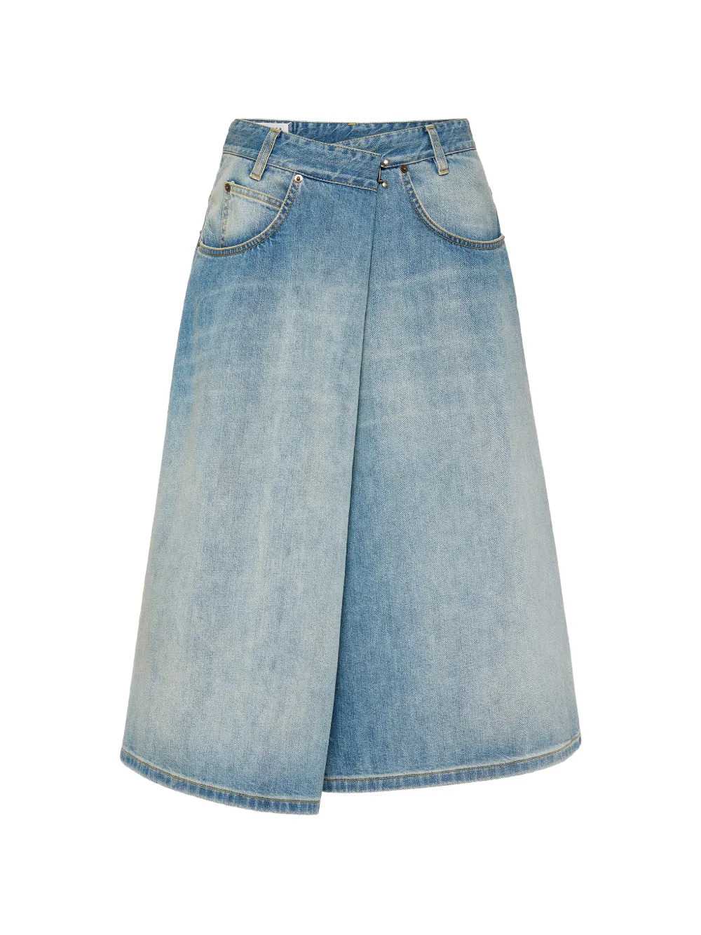 Maison Margiela Women Wrap-Style Denim Skirt