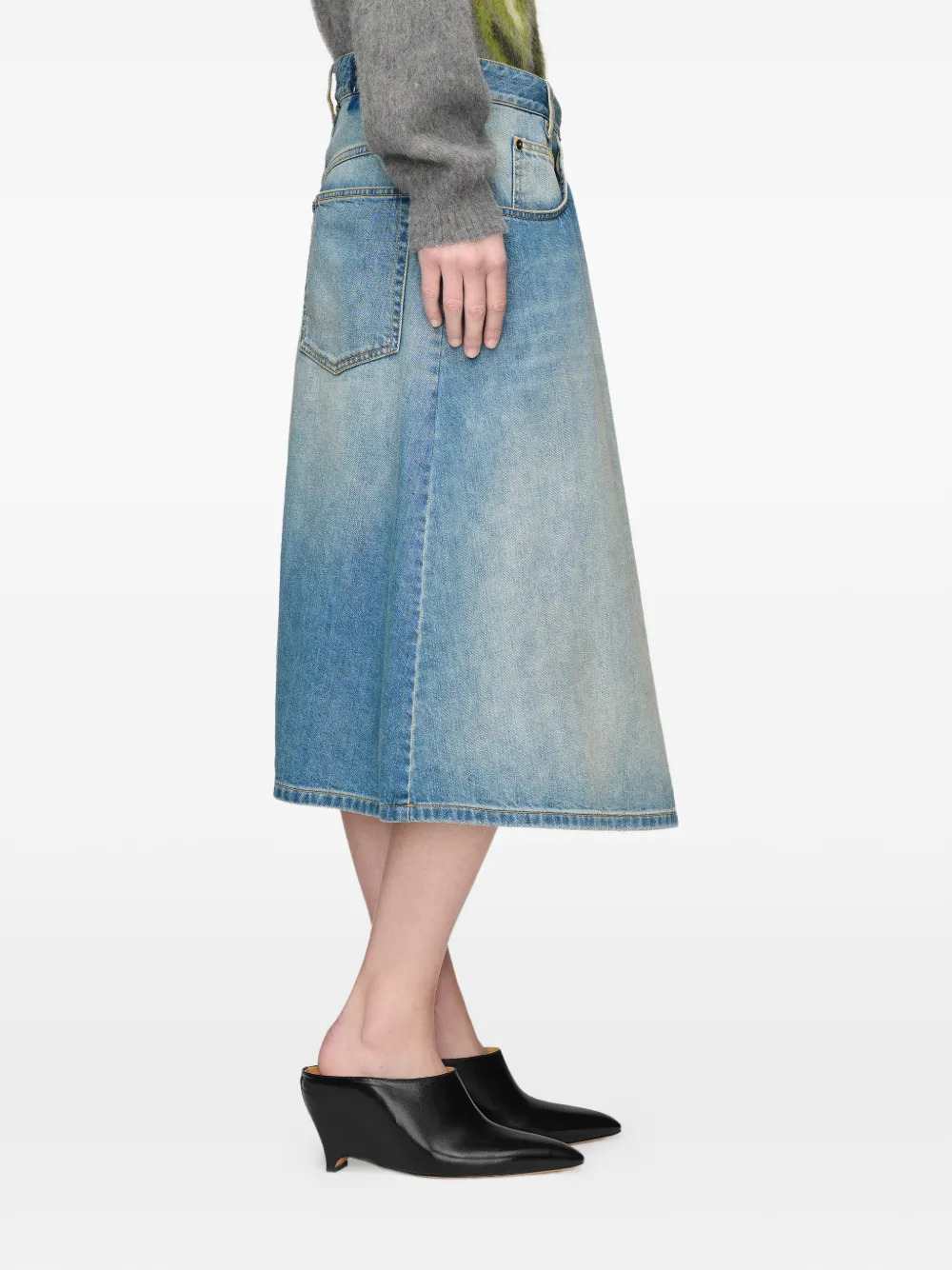 Maison Margiela Women Wrap-Style Denim Skirt