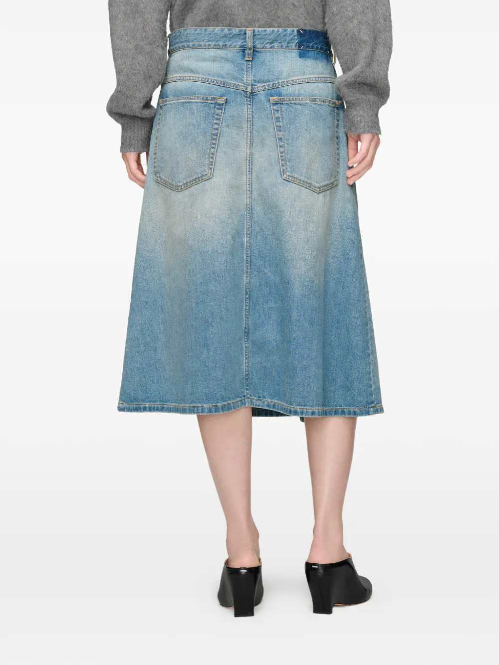 Maison Margiela Women Wrap-Style Denim Skirt