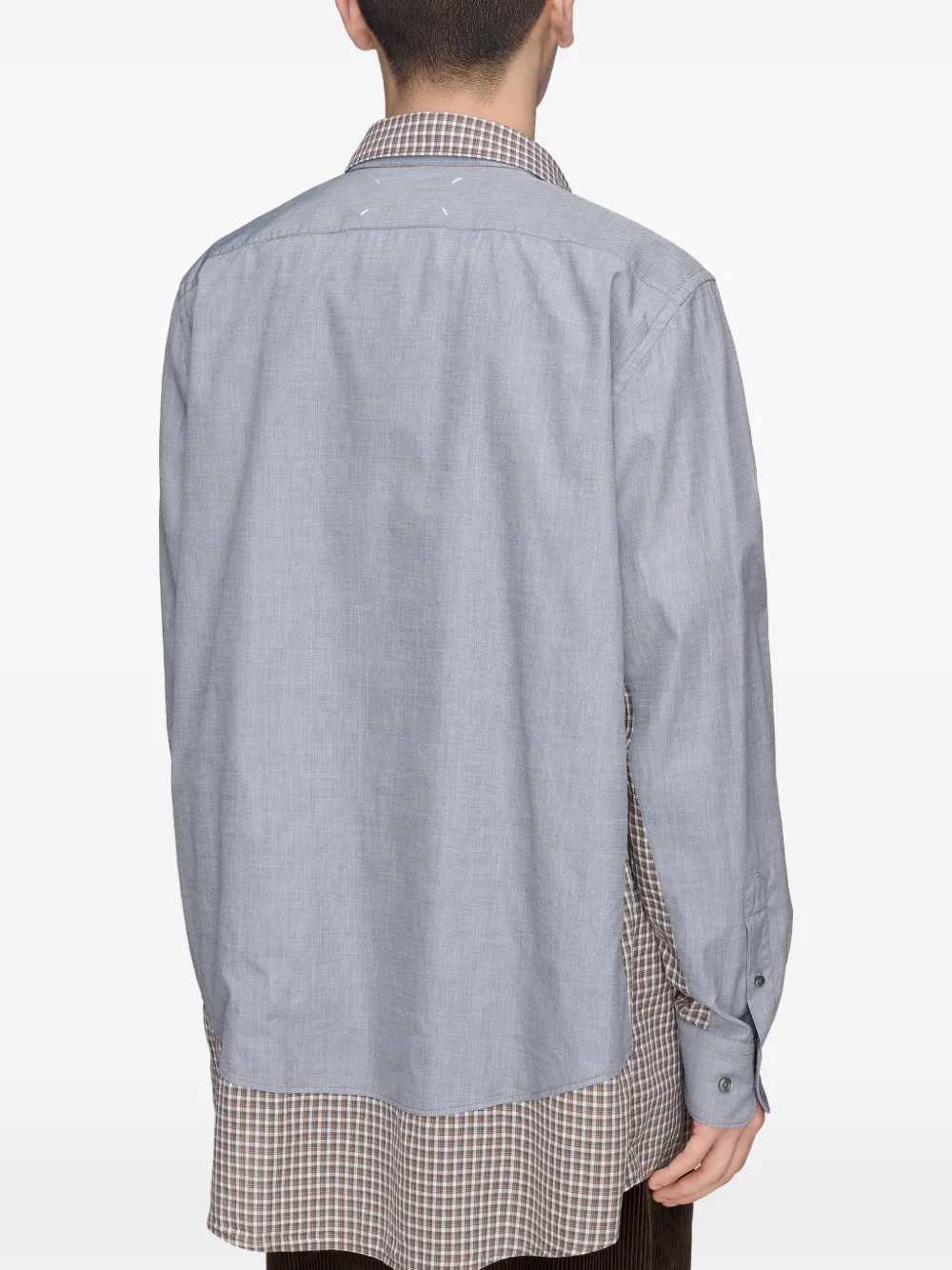 MAISON MARGIELA Maison Margiela Men Double-Layered Checked Shirt