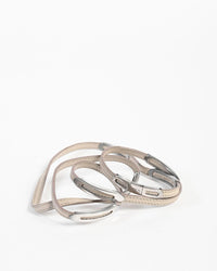 Tod's Double Wrap Leather Bracelet in Beige Beige