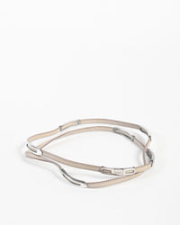 Tod's Double Wrap Leather Bracelet in Beige