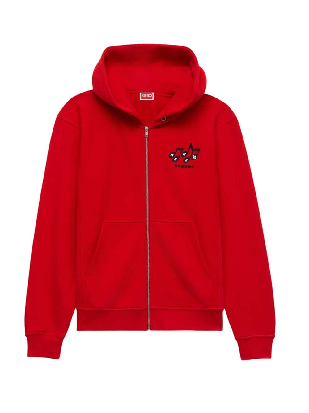 Kenzo Men `Kenzo Sounds` Cotton Zip-Up Hoodie