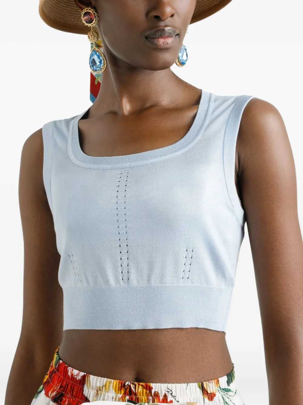 Dolce & Gabbana Women Silk-Blend Top