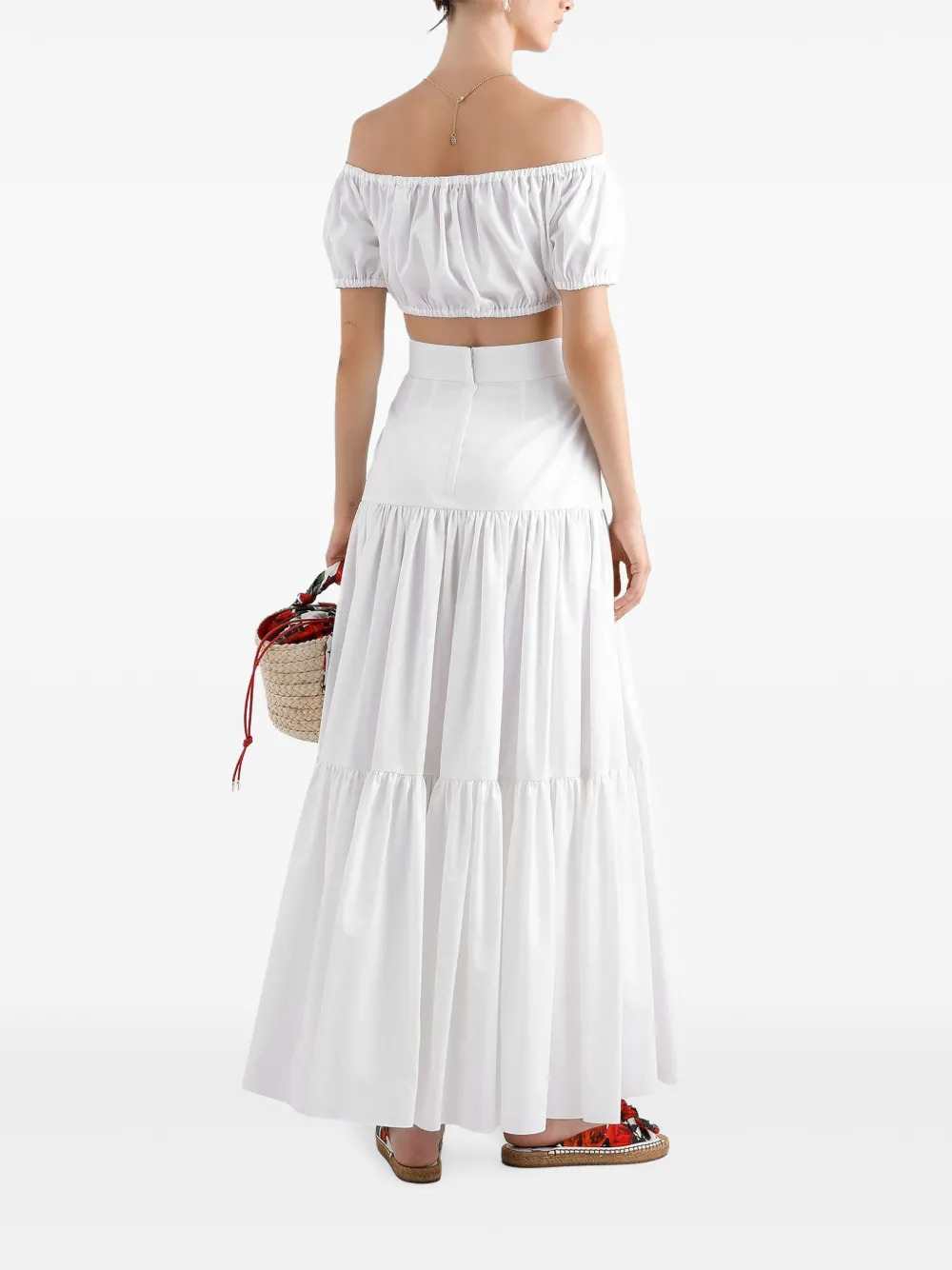 Dolce & Gabbana Women Ruched Cropped Top