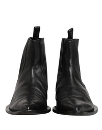 Dolce & Gabbana Black Chelsea Men Short Ankle Boots Men's Shoes