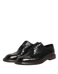 Dolce & Gabbana Dolce & Gabbana Black Calfskin Leather Oxford Dress Men's Shoes