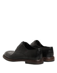 Dolce & Gabbana Dolce & Gabbana Black Calfskin Leather Oxford Dress Men's Shoes