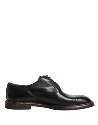 Dolce & Gabbana Dolce & Gabbana Black Calfskin Leather Oxford Dress Men's Shoes