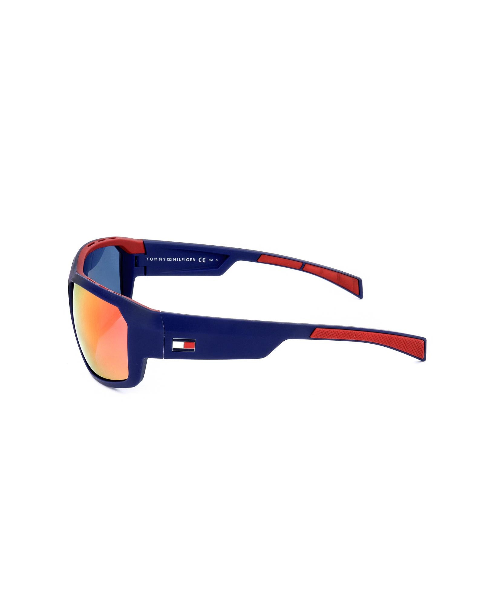 Tommy Hilfiger TH 1589S Sunglasses Navy with Red Mirrored Lenses