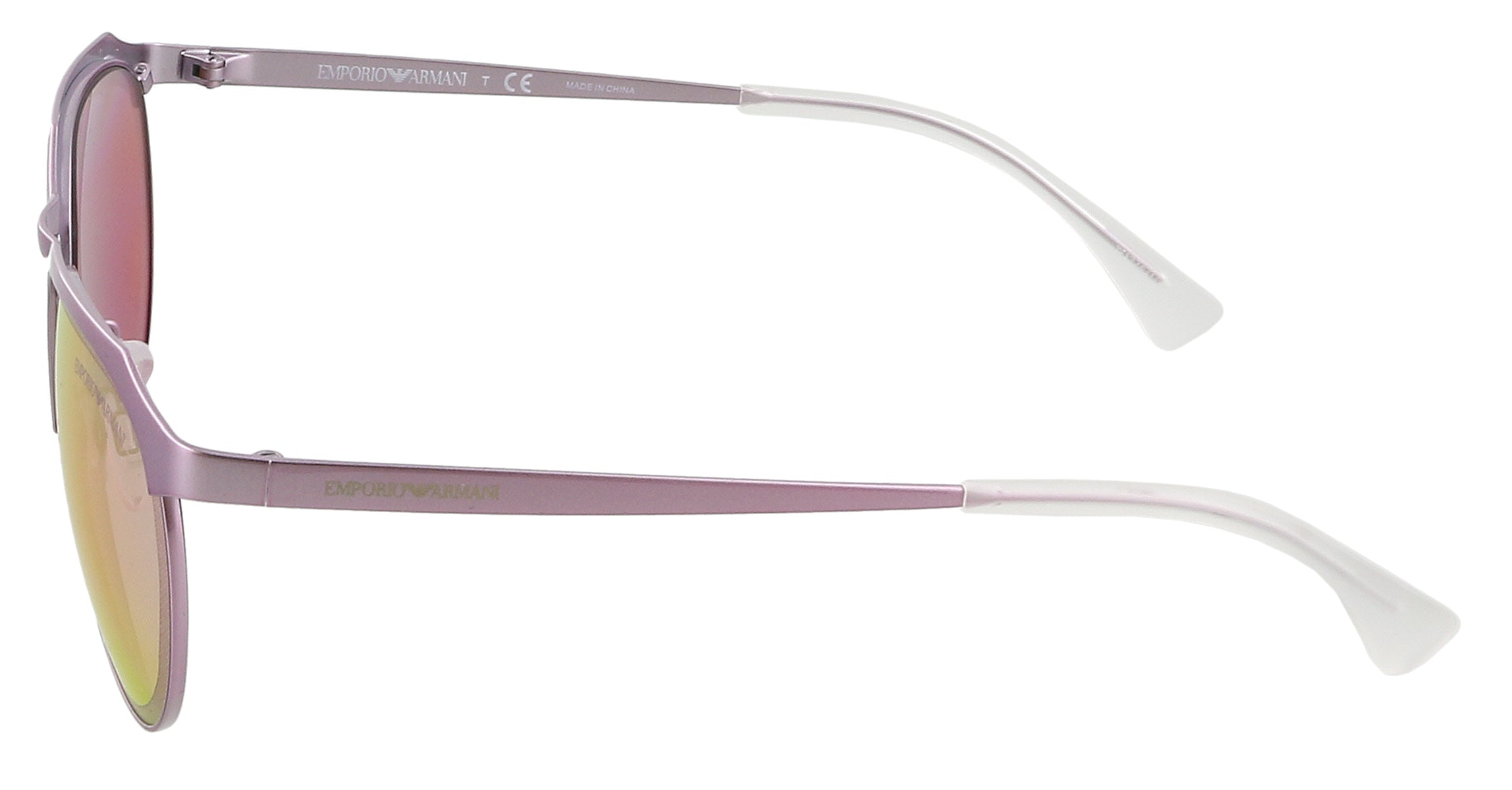Emporio Armani Metallic Pink Round 0EA2067 32737V Sunglasses