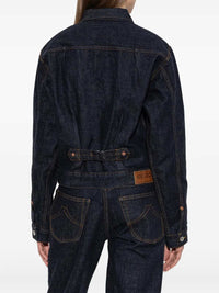 Kenzo Women Floral-Pattern Denim Jacket