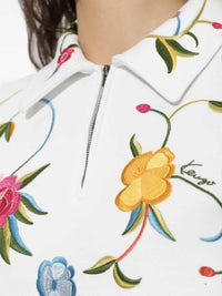 KENZO Kenzo Women Quarter-Zip Sweatshirt With Floral Embroidery