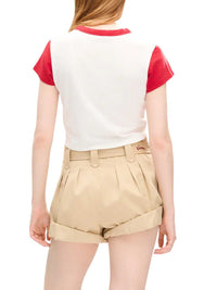KENZO Kenzo Women `Kenzo Jumping Tiger` Cotton Cropped T-Shirt