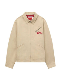 Kenzo Men `Kenzo Varsity` Embroidered Cotton Jacket