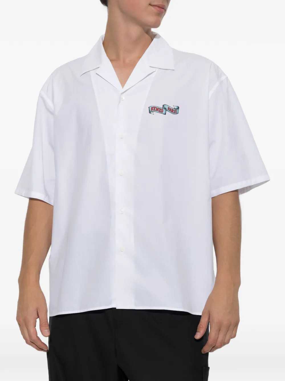 KENZO Kenzo Men Short-Sleeved Shirt With Tiger Print