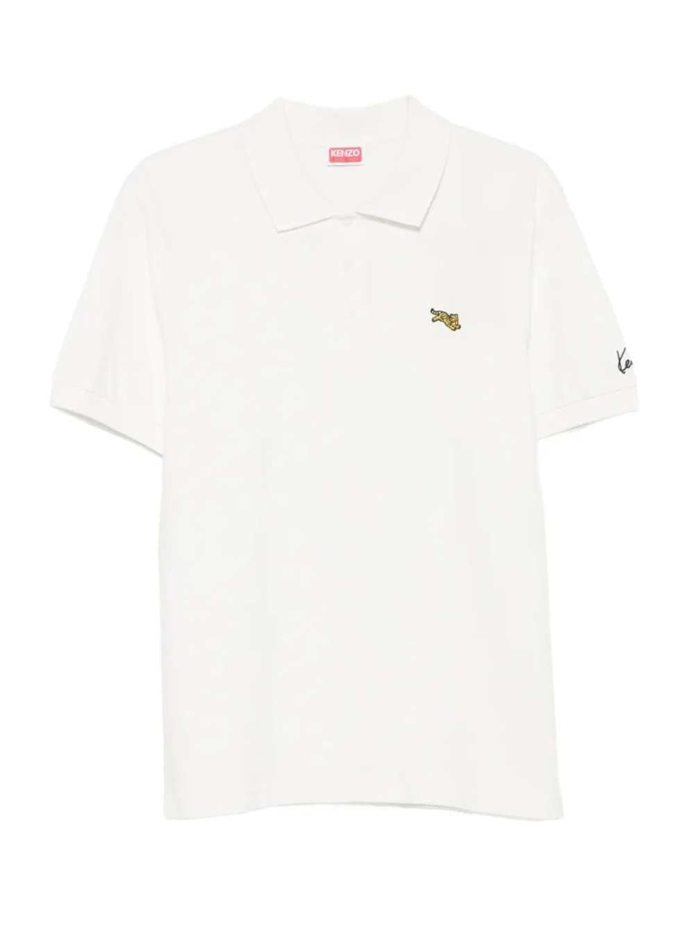KENZO Kenzo Men Tiger-Patch Polo Shirt