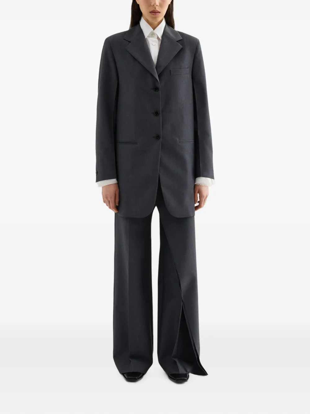 JIL SANDER Jil Sander Women Fil-À-Fil Wool Trousers