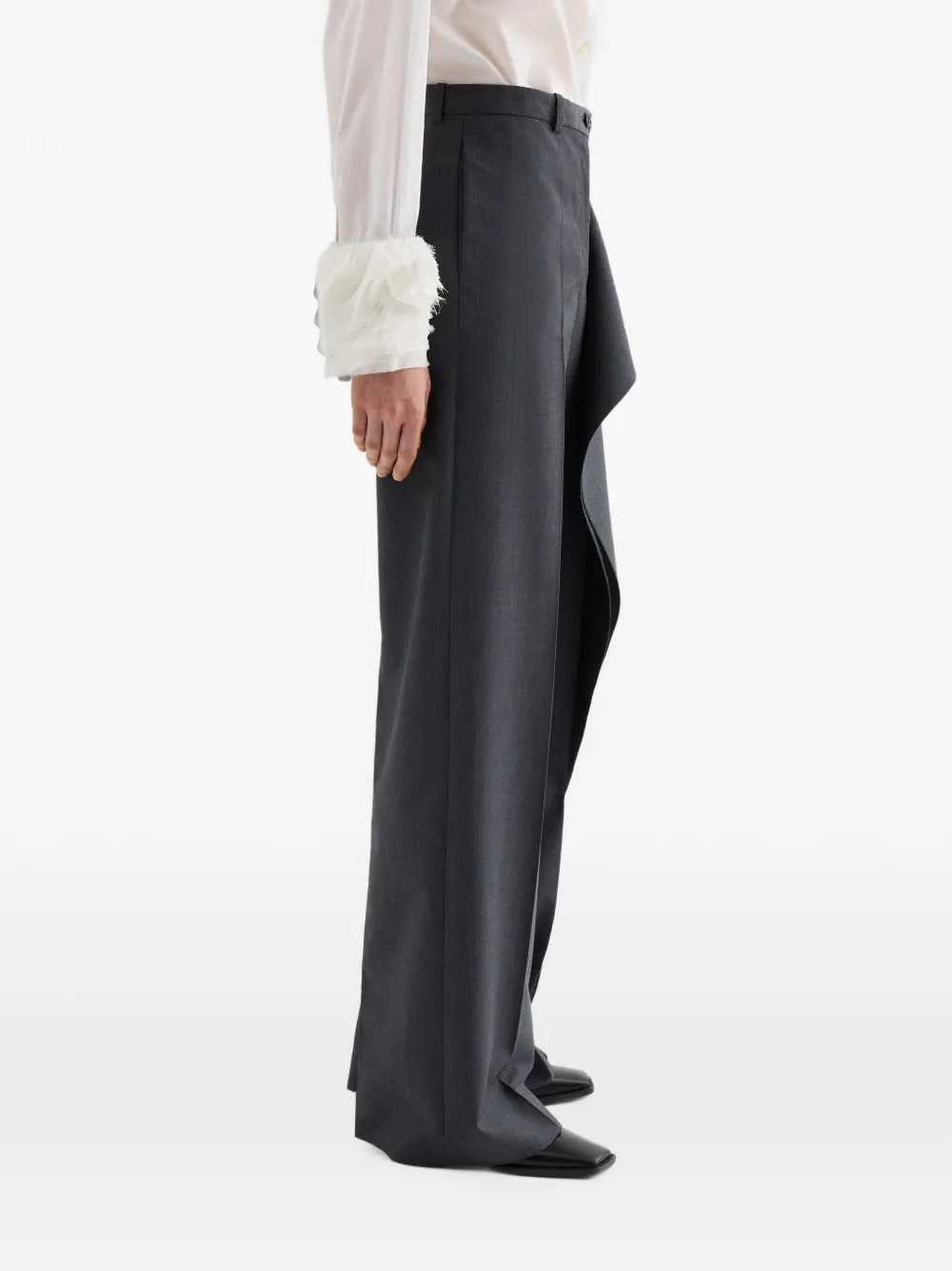 JIL SANDER Jil Sander Women Fil-À-Fil Wool Trousers