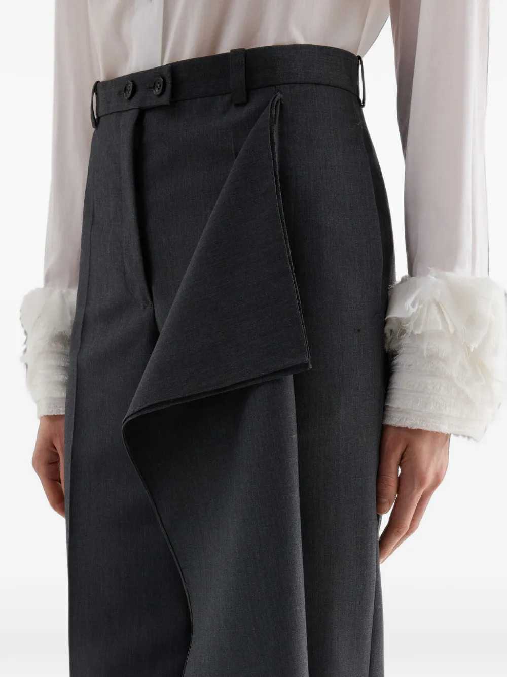JIL SANDER Jil Sander Women Fil-À-Fil Wool Trousers