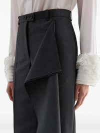 JIL SANDER Jil Sander Women Fil-À-Fil Wool Trousers