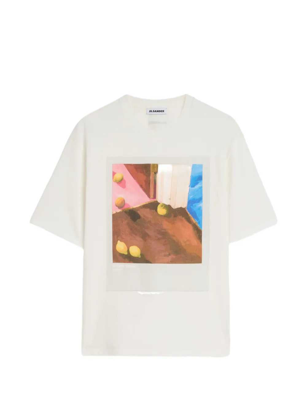 Jil Sander Men Cotton Crew-Neck T-Shirt