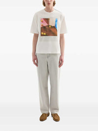 Jil Sander Men Cotton Crew-Neck T-Shirt