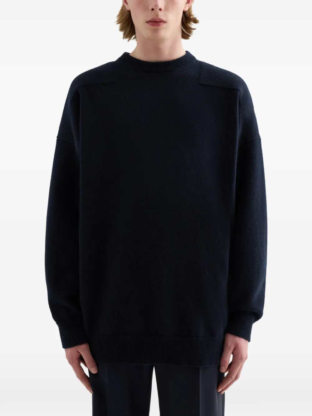 JIL SANDER Jil Sander Men Wool-Blend Crew-Neck Sweater