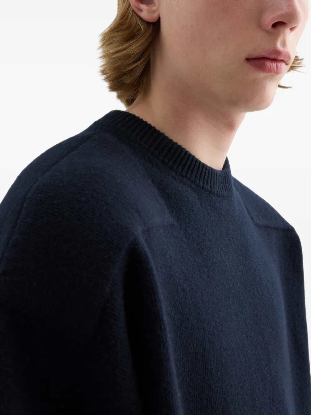 JIL SANDER Jil Sander Men Wool-Blend Crew-Neck Sweater